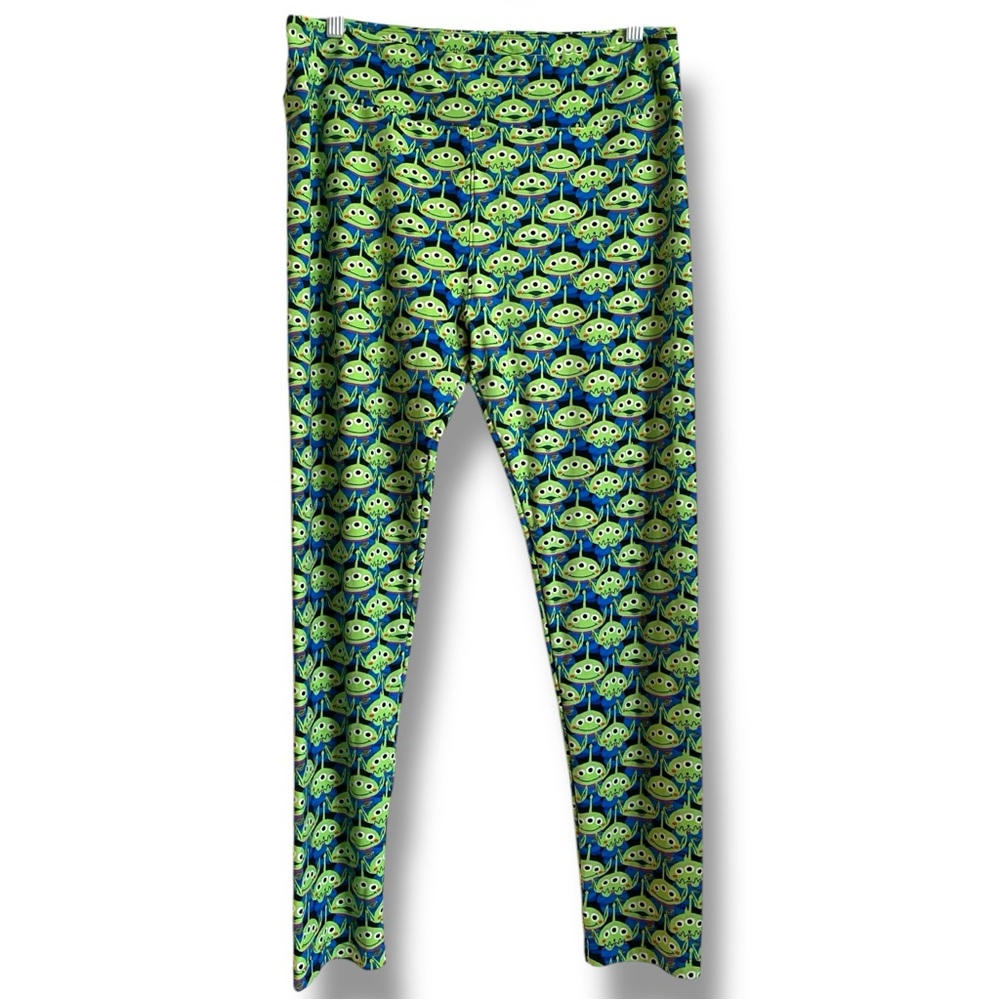 Disney Toy Story 5 Hype Little Green Men Alien Print Leggings LuLaRoe Tall